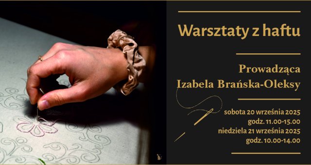 Warsztaty z haftu | 20-21 września 2025 | Relacja
