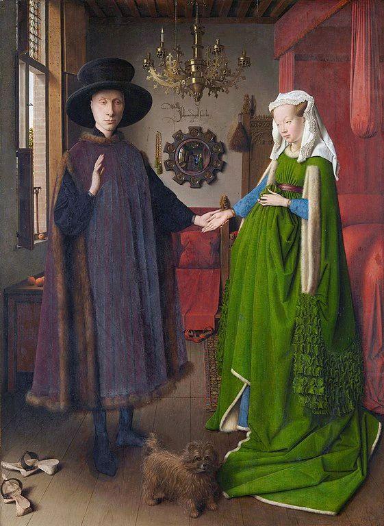 Jan van Eyck, Portret małżenstwa Arnolfinich,1434, National Gallery, Londyn 