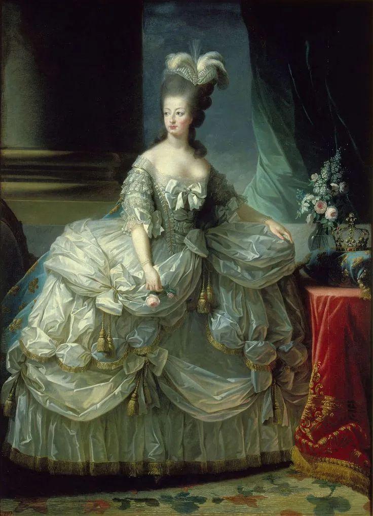 Elisabeth Vigee-Lebrun, Maria Antonina w sukni dworskiej, 1778, Kunsthistorisches Museum, Wiedeń